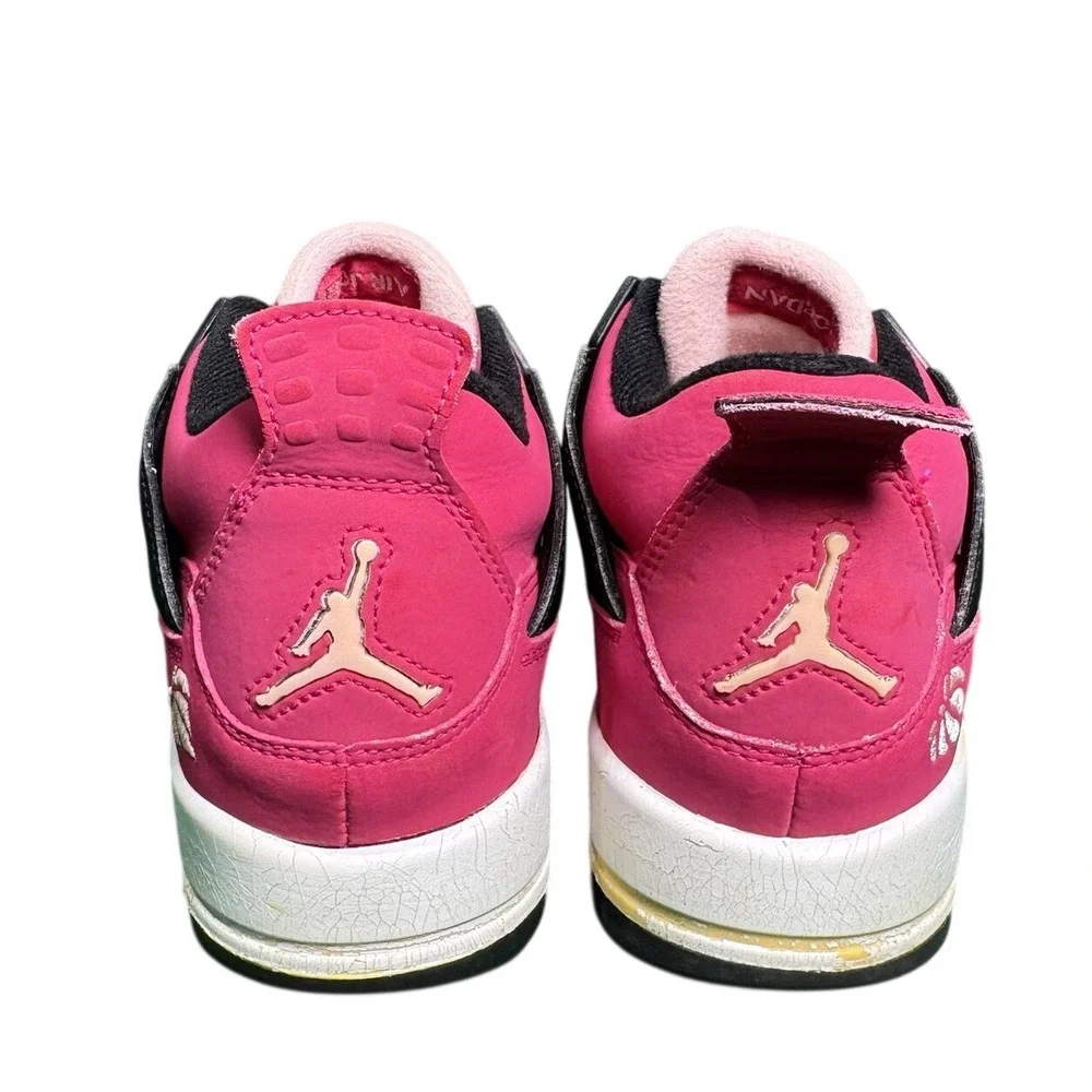 Jordan 4 Retro‎ GS Voltage Cherry Pink Black 487724-601 Kids Size 4.5Y